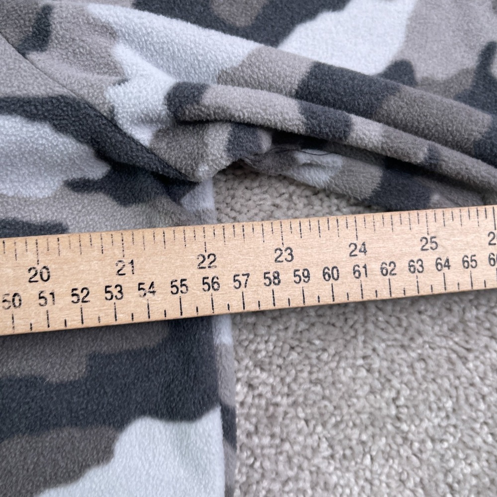 Duluth Sweater Womens Large Grey Camo Printed Fleece Quarter Snap Pullover - Picture 10 of 12